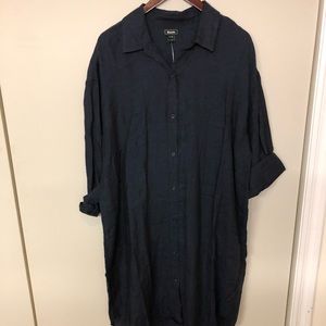 Roots Pure Linen XL Dress NWT with slip